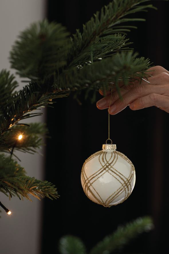 Julekule hvit - 3