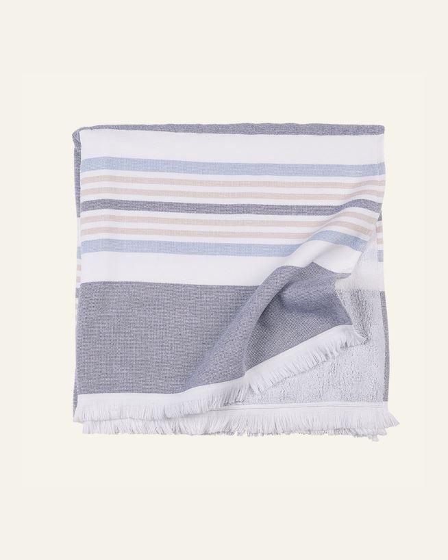 Badehåndkle multi blå - 75x150 cm multi blå - 1
