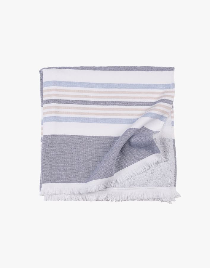 Badehåndkle multi blå - 75x150 cm multi blå - 1