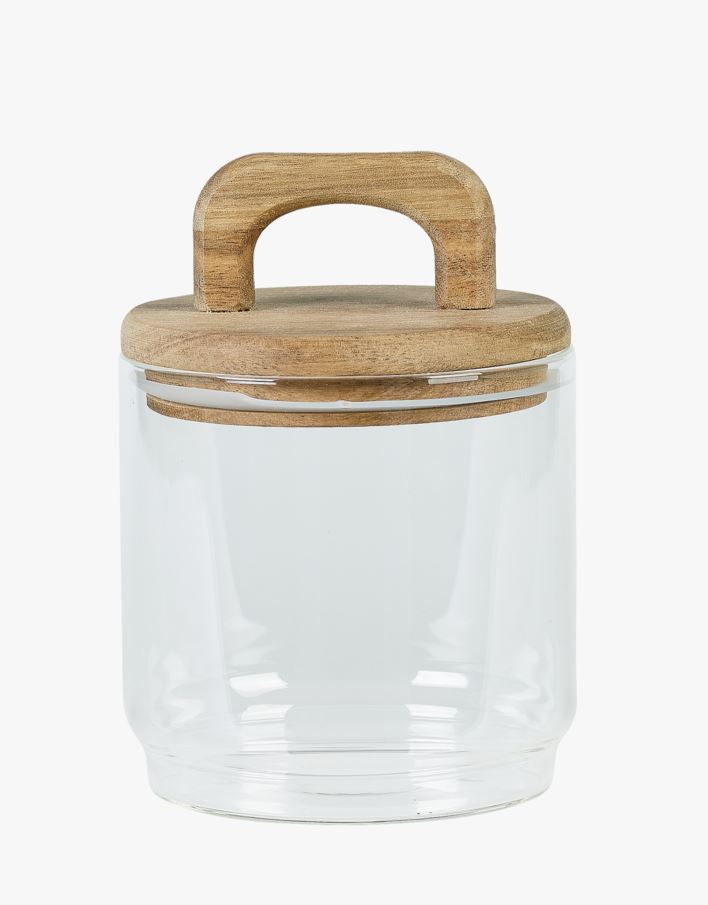 Oppbevaringskrukke transparent - ø10 x h13,5cm transparent - 1