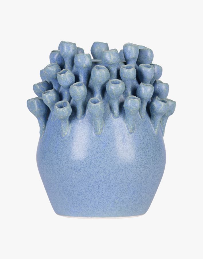 Vase blå - 12,7x12,7x15,5 cm blå - 1