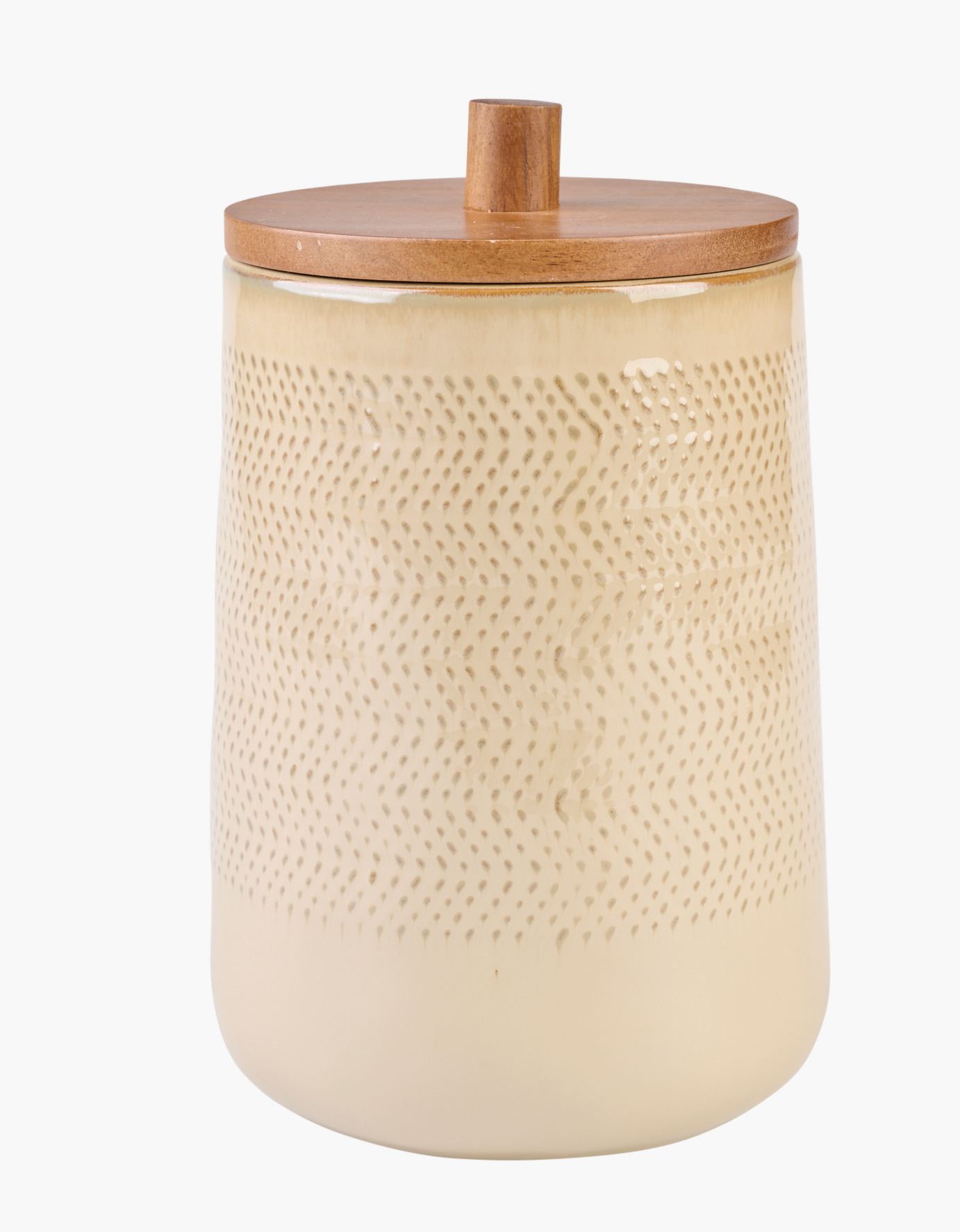 Oppbevaringskrukke beige - 15x15x23,5 cm beige - 1