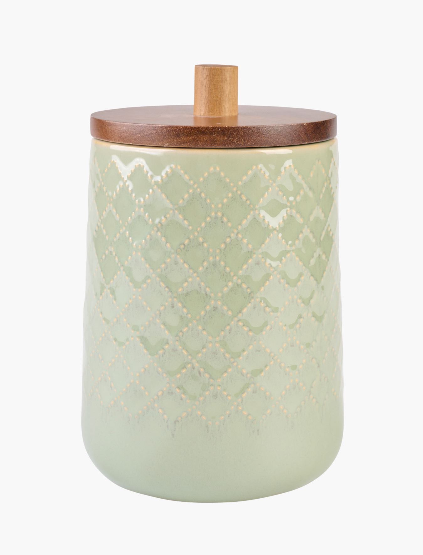 Oppbevaringskrukke grønn - 14x14x20,5 cm grønn - 1