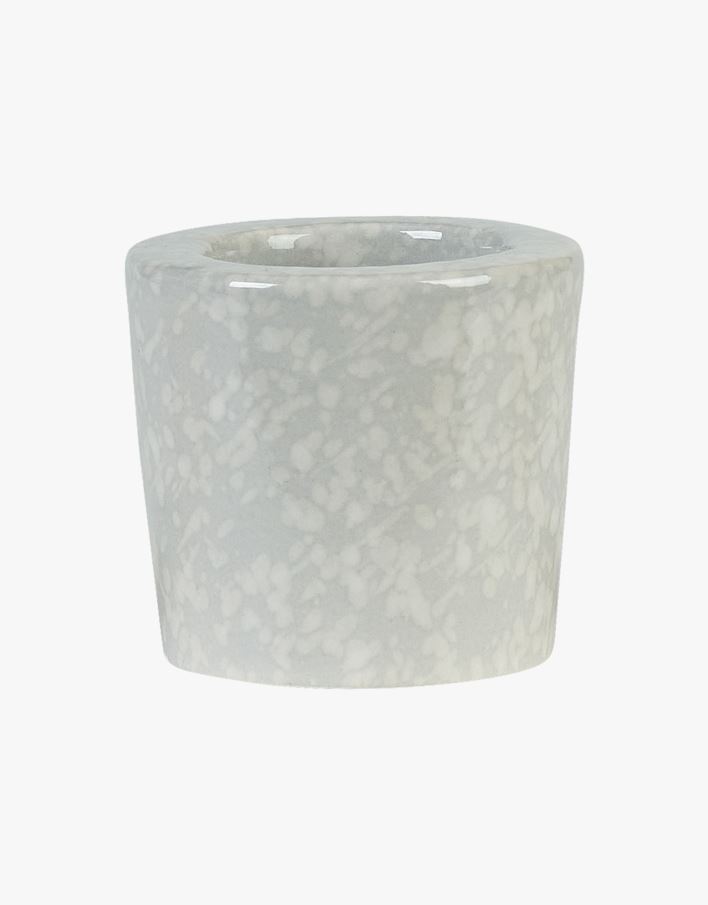 Lysholder grå - 3,6x3,6x6,2 cm grå - 1