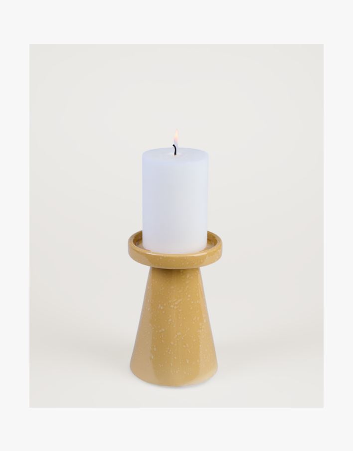 Lysholder oker - 10x10x15,5 cm oker - 1