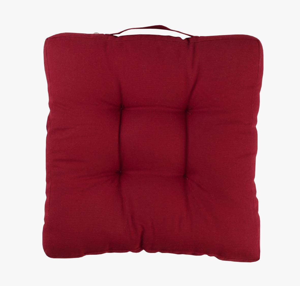 Sittepute mørk rød - 40x40x5 cm mørk rød - 1