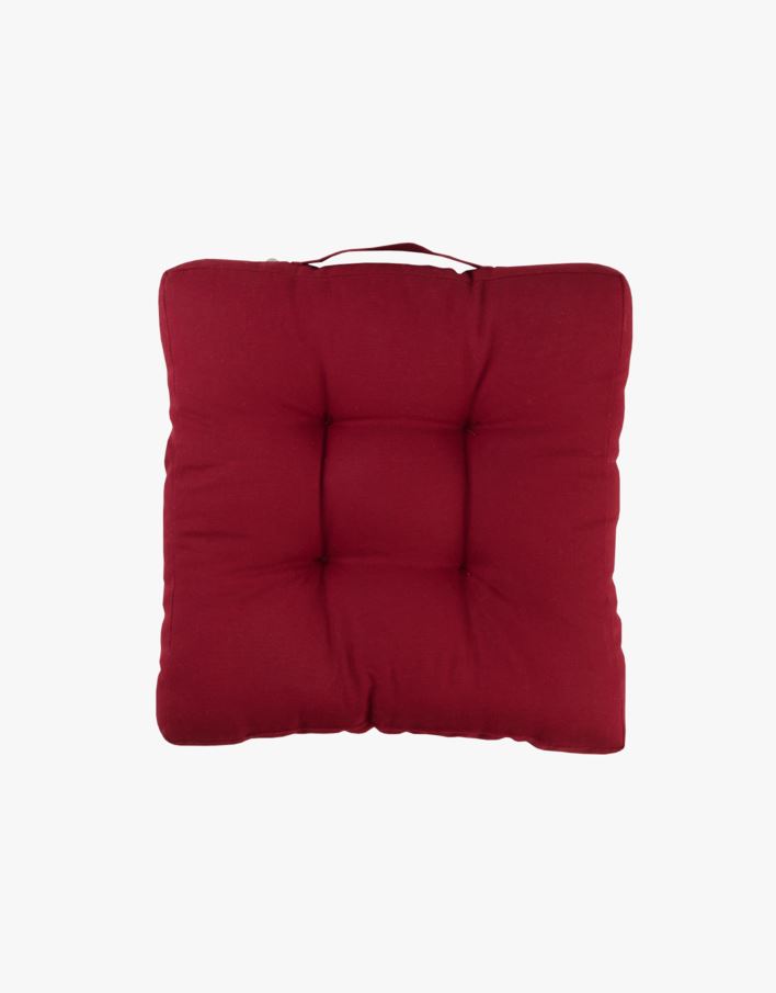Sittepute mørk rød - 40x40x5 cm mørk rød - 1