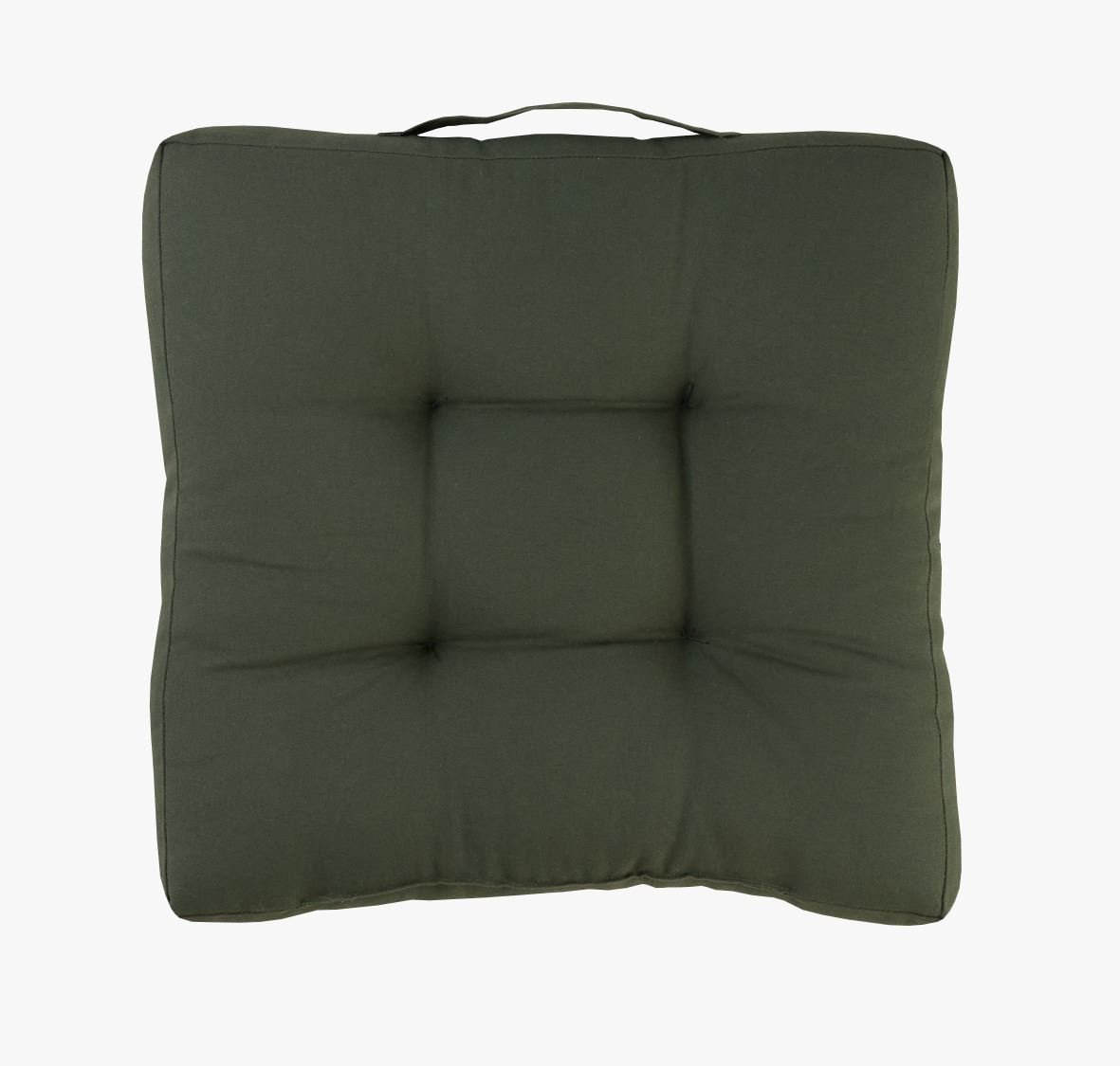 Sittepute olivengrønn - 40x40x5 cm olivengrønn - 1
