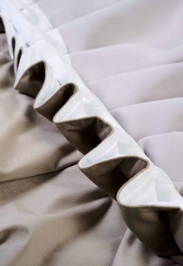 Lysdempende gardin taupe - 2