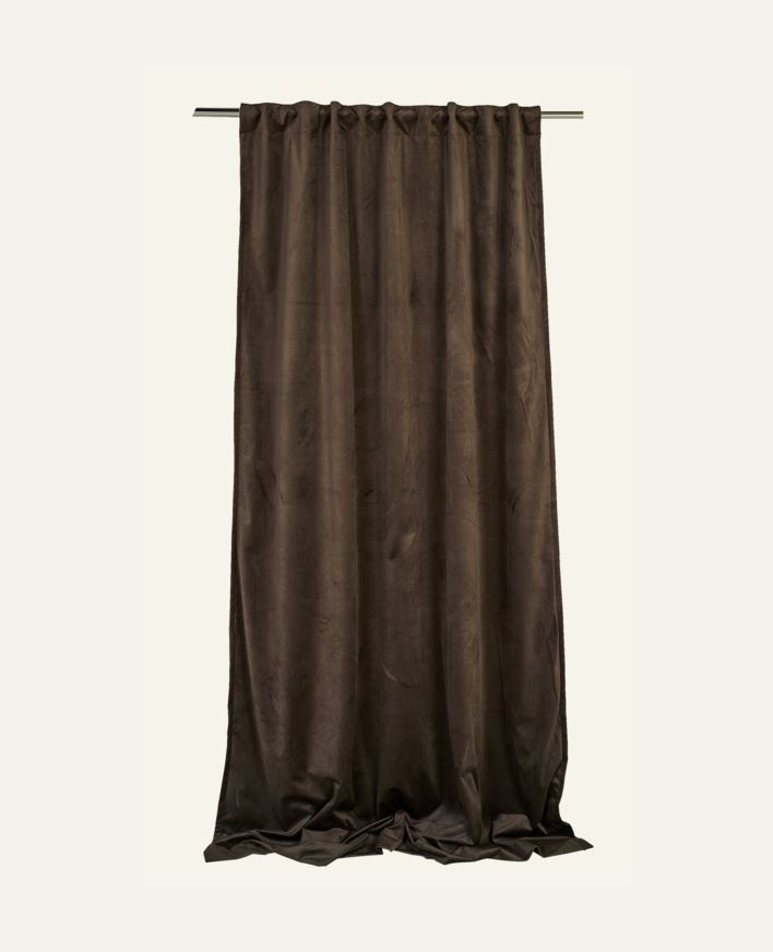 Lysdempende gardin mørk brun - 140x160 cm mørk brun - 1