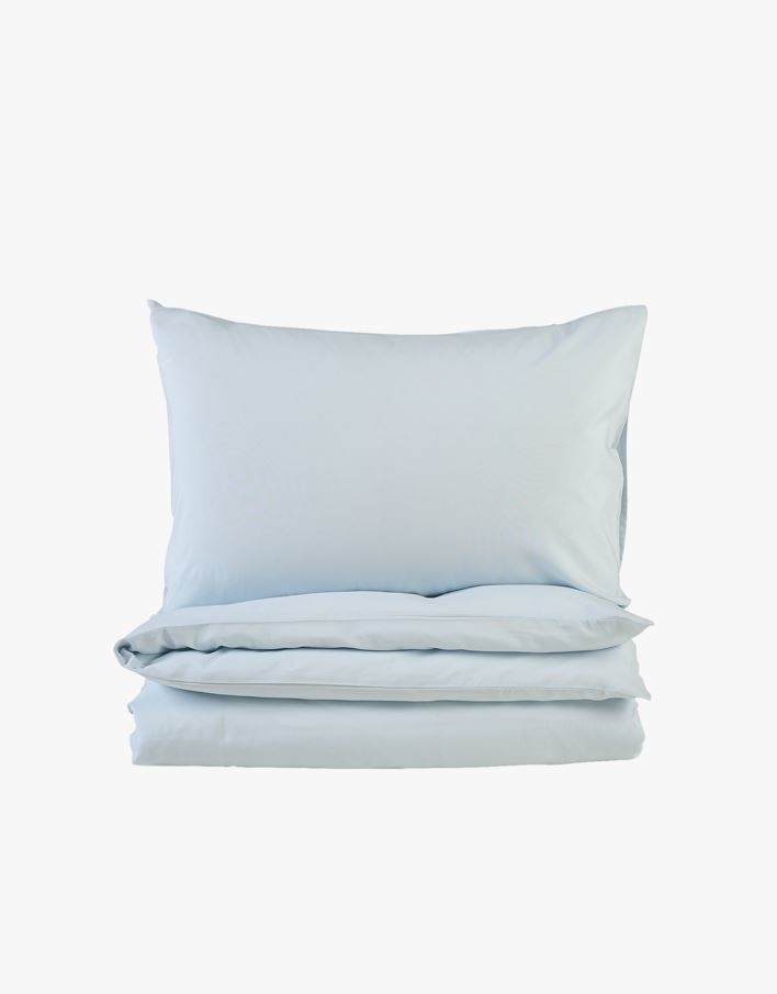 Percale sengesett lys blå - 140x200 cm lys blå - 1