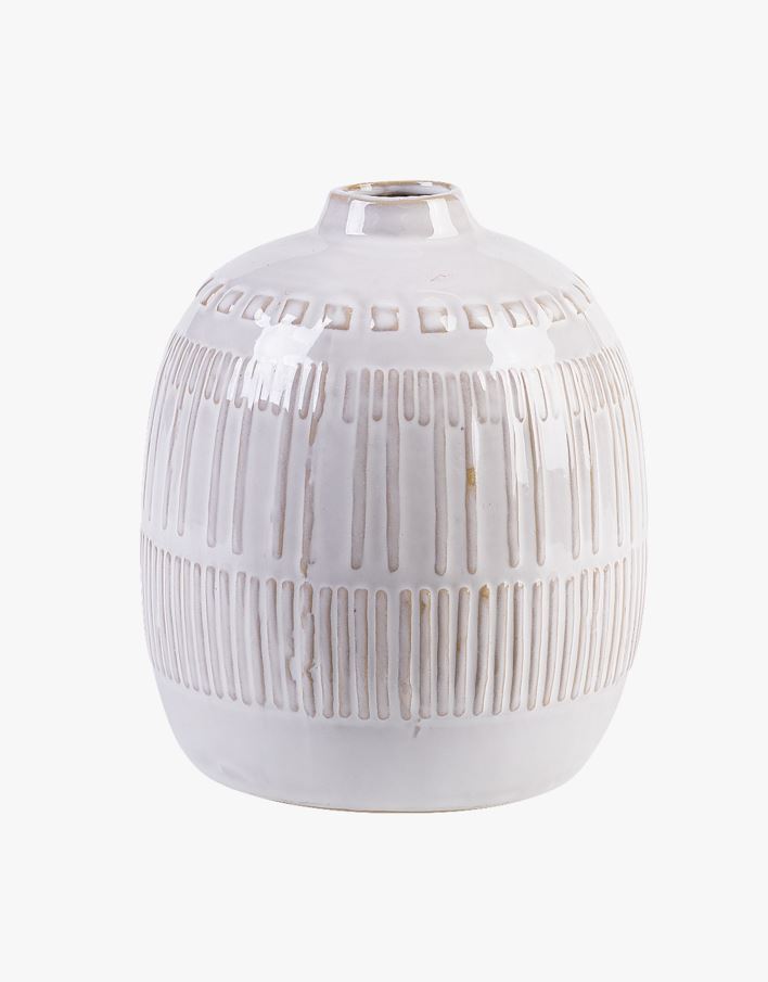 Vase offwhite - 12x12x19 cm offwhite - 1
