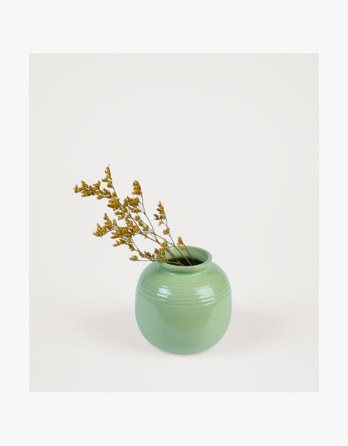 Vase mosegrønn - 12x12x11,5 cm mosegrønn - 1