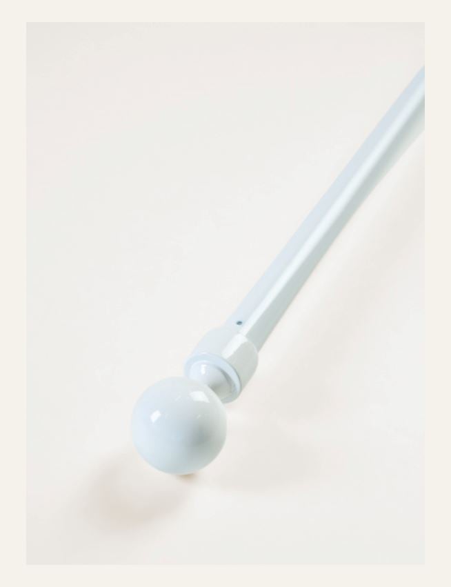 Gardinstang komplett hvit - 3