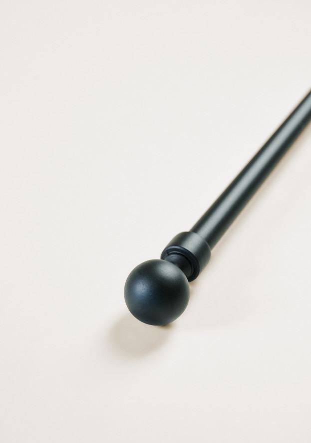 Gardinstang komplett svart - 2