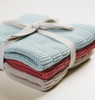 Nice And Tidy Rettstrikket Klut Rust 26x26 cm