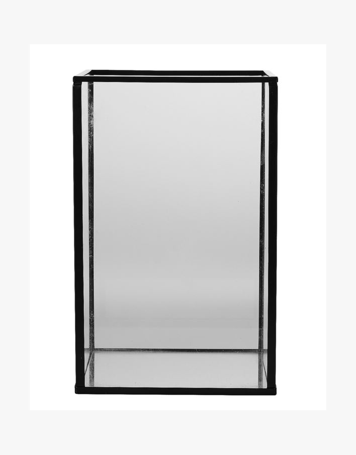 Lykt svart - 12x12x19 cm svart - 1