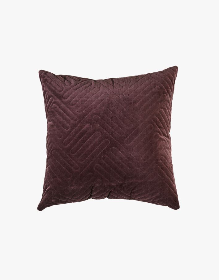 Pyntepute med fyll mørk lilla - 50x50 cm mørk lilla - 1