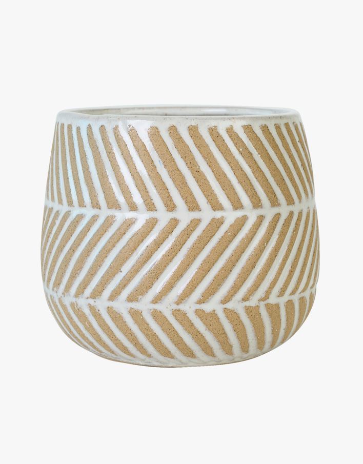 Blomsterpotte multi beige - 14,3x14,3x12,5 cm multi beige - 1