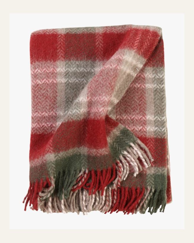 Ullpledd multi rød - 130x170 cm multi rød - 1