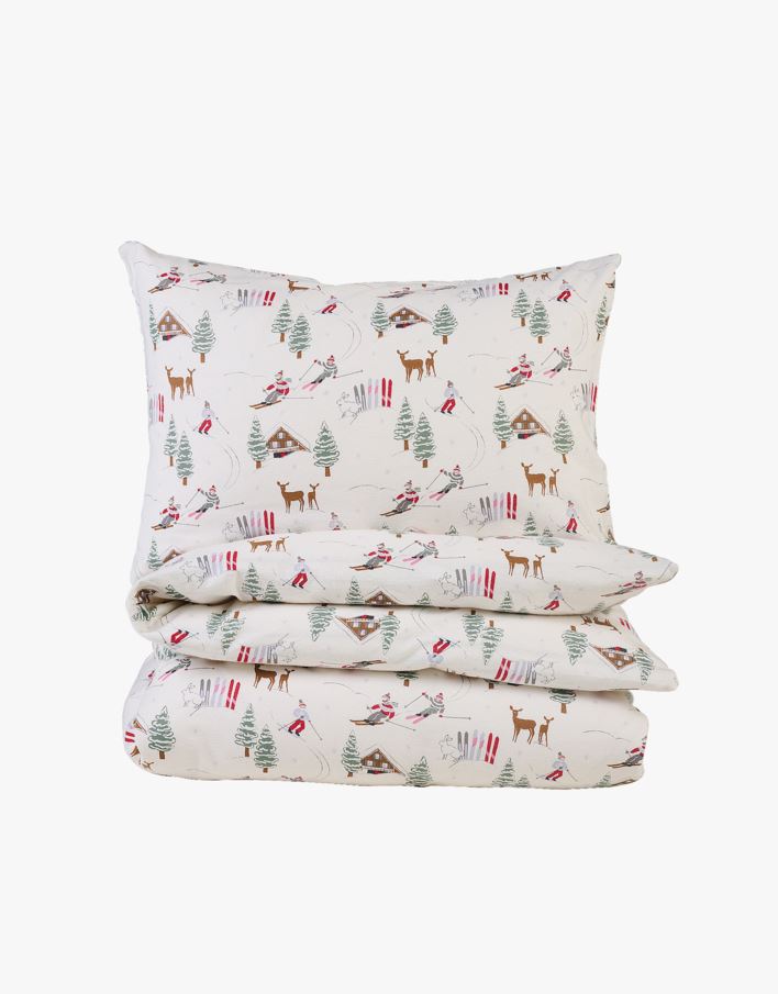 Flanell sengesett multi - 140x220 cm multi - 1