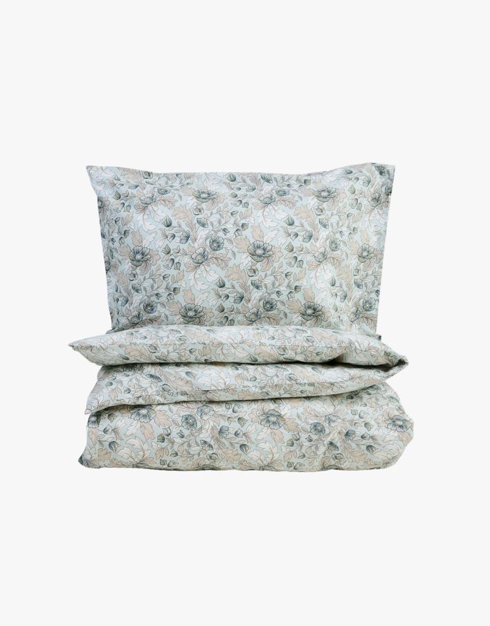 Bomull sengesett multi blå - 140x200 cm multi blå - 1