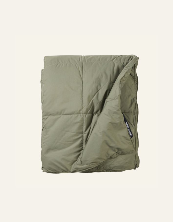 Dunpledd olivengrønn - 3