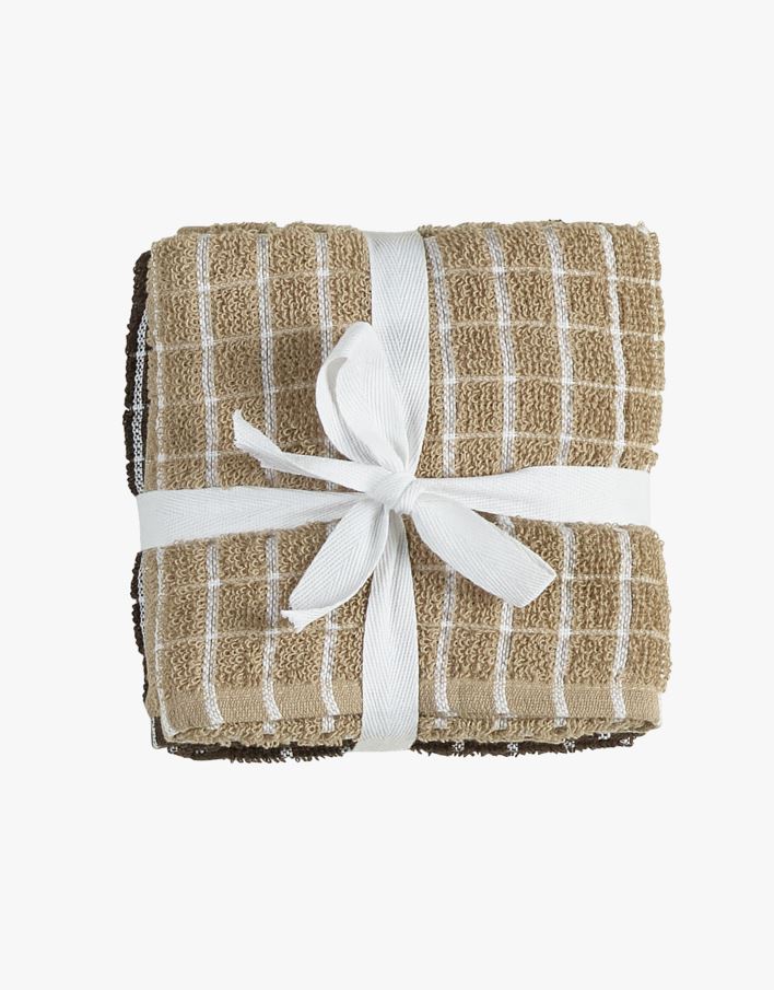 2pk kjøkkenhåndkle beige - 50x70 cm beige - 1