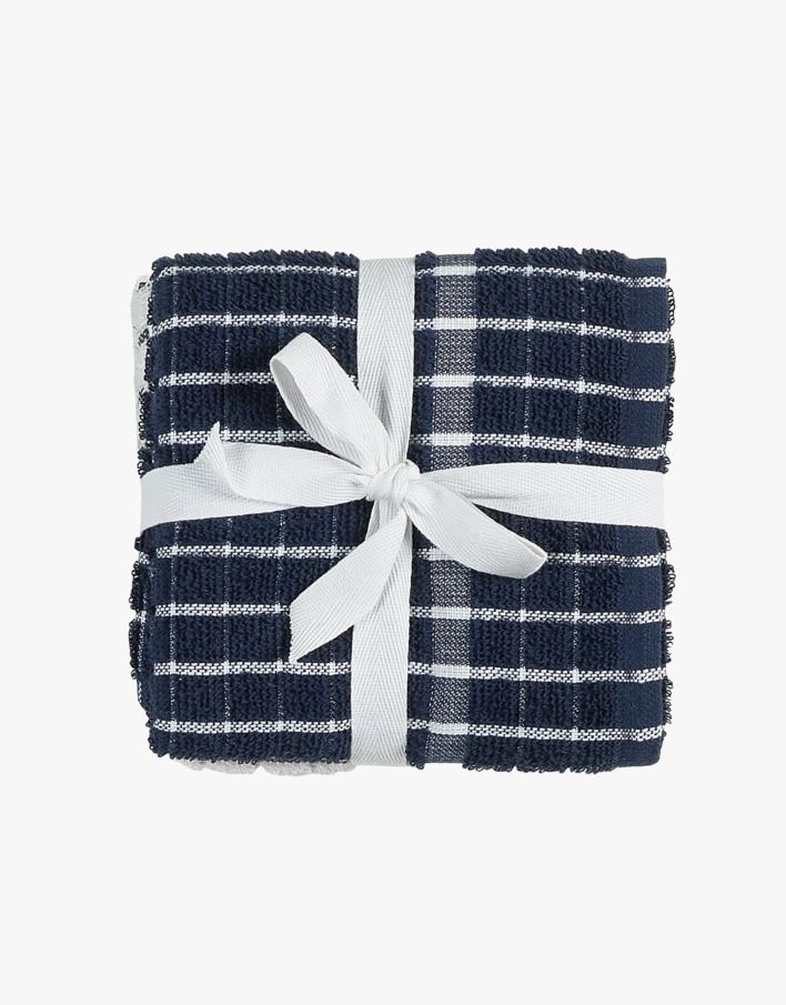 2pk kjøkkenhåndkle blå - 50x70 cm blå - 1