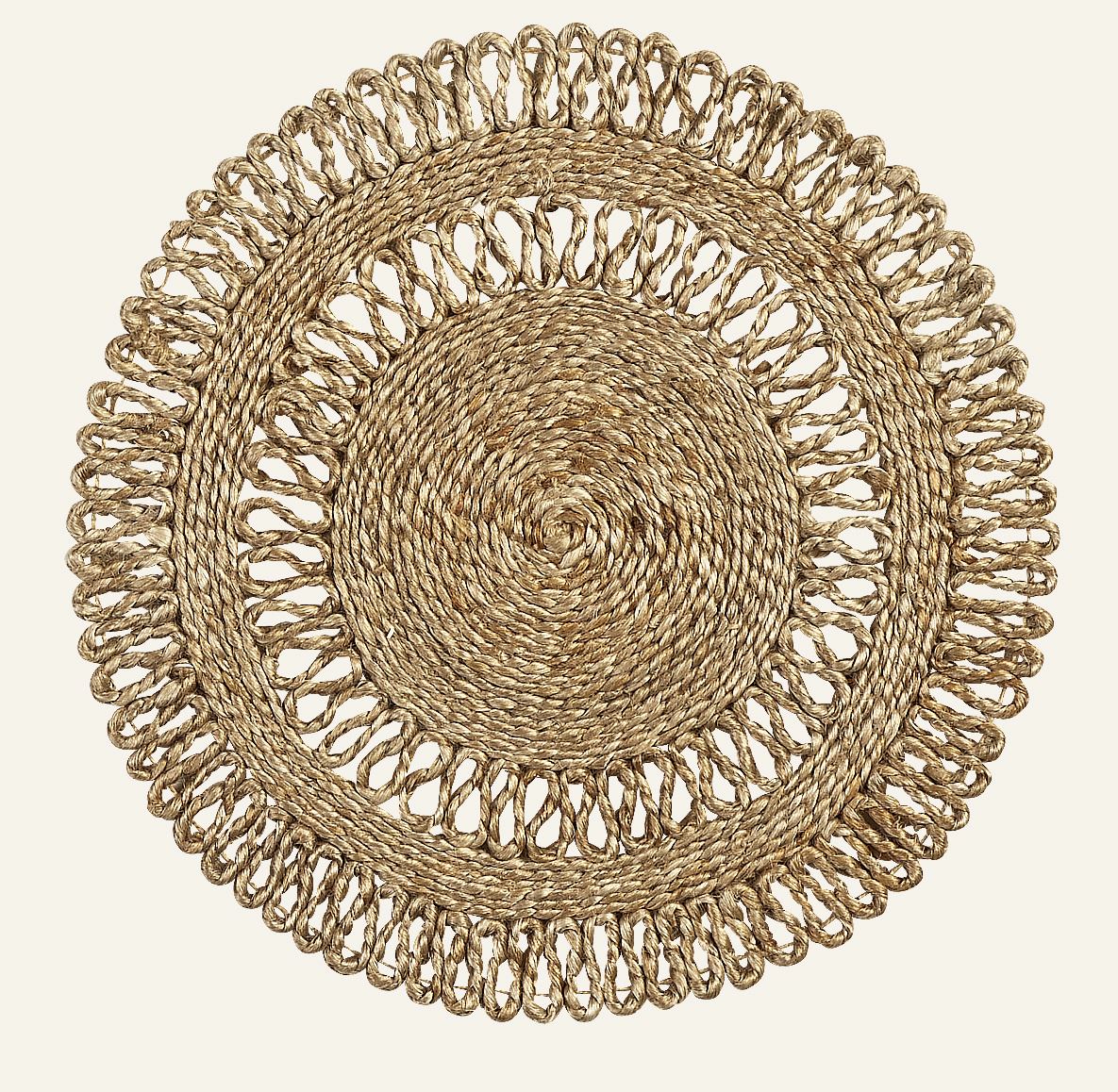 Jute Flower brikke natur