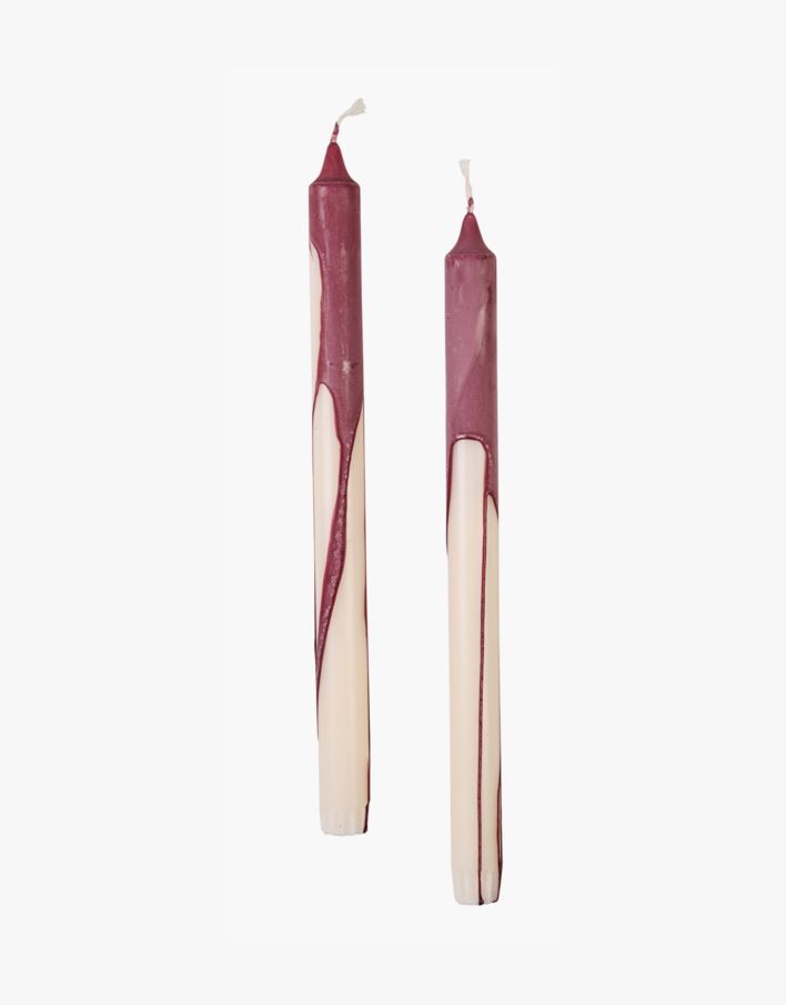 Kronelys burgunder - 30 cm burgunder - 1