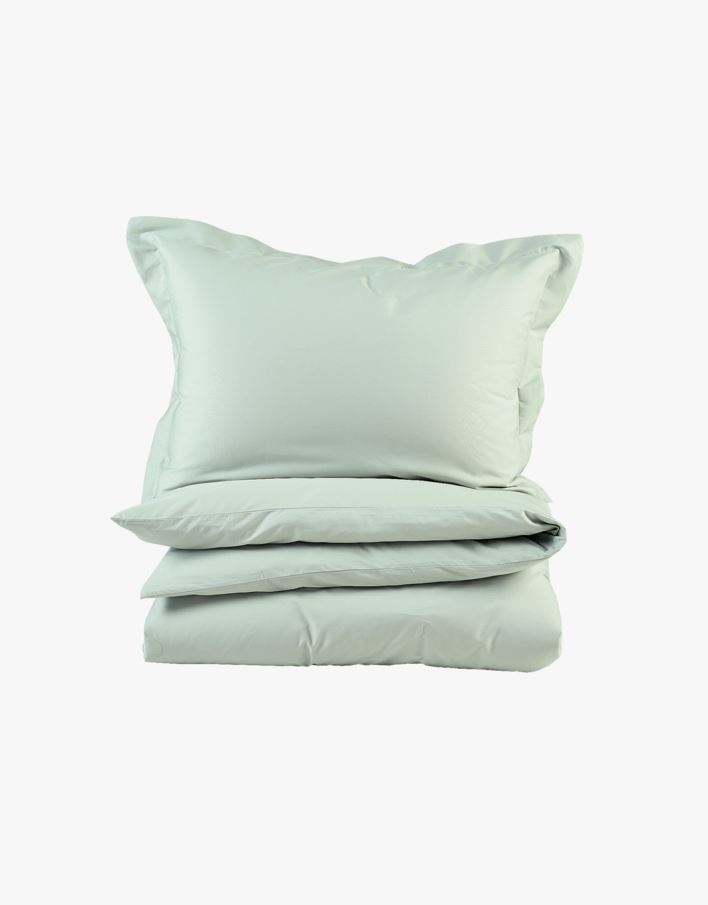 Percale sengesett lindegrønn - 140x220 cm lindegrønn - 1