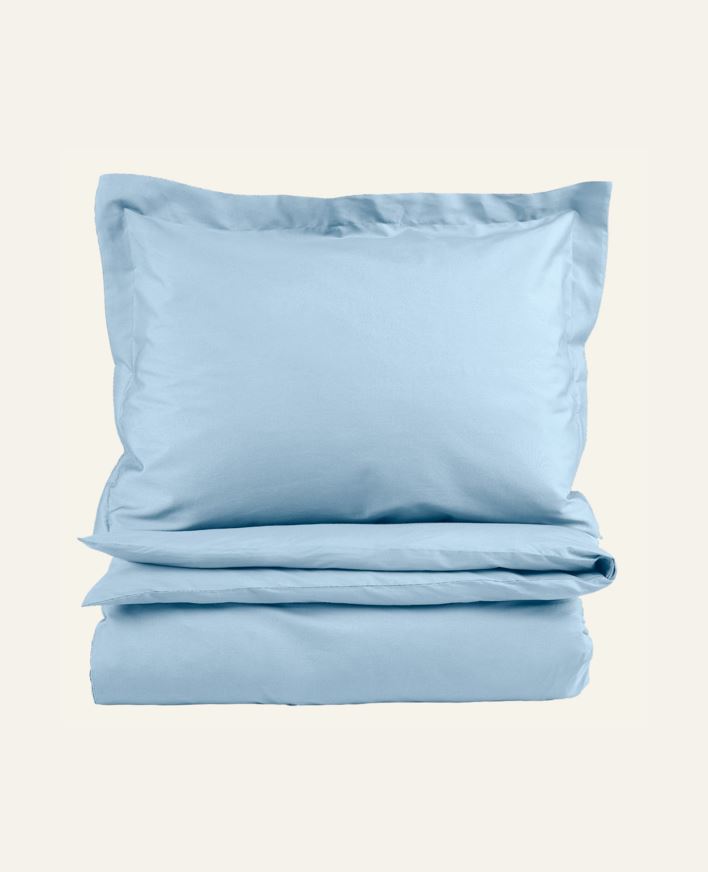 Percale sengesett tåkeblå - 140x220 cm tåkeblå - 1
