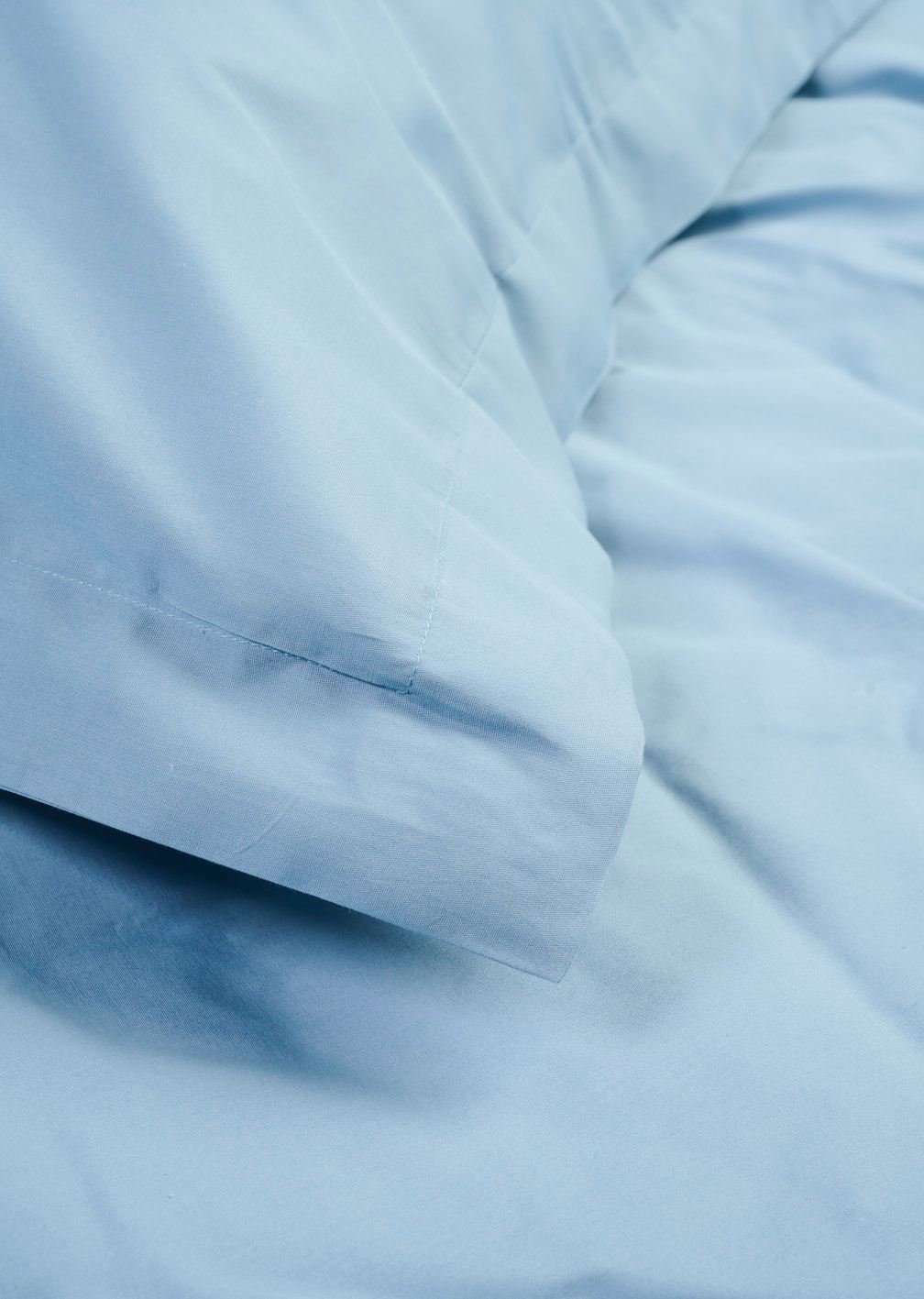 Percale sengesett tåkeblå - 3