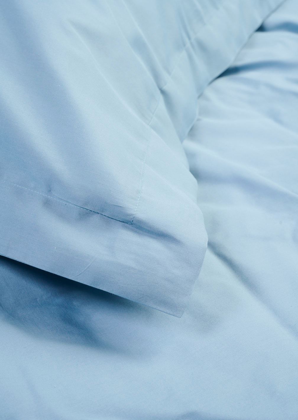 Percale sengesett tåkeblå - 3