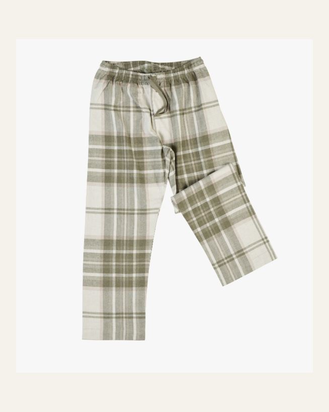 Pyjamasbukse olivengrønn - one size olivengrønn - 1