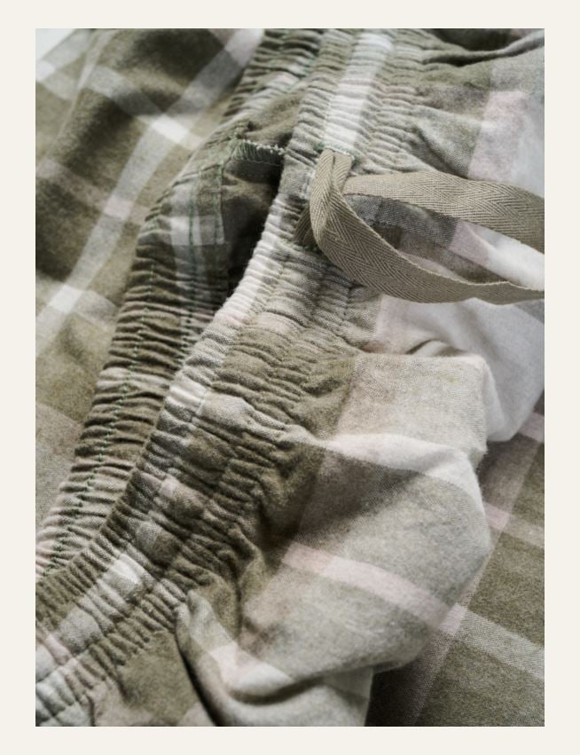 Pyjamasbukse olivengrønn - 2
