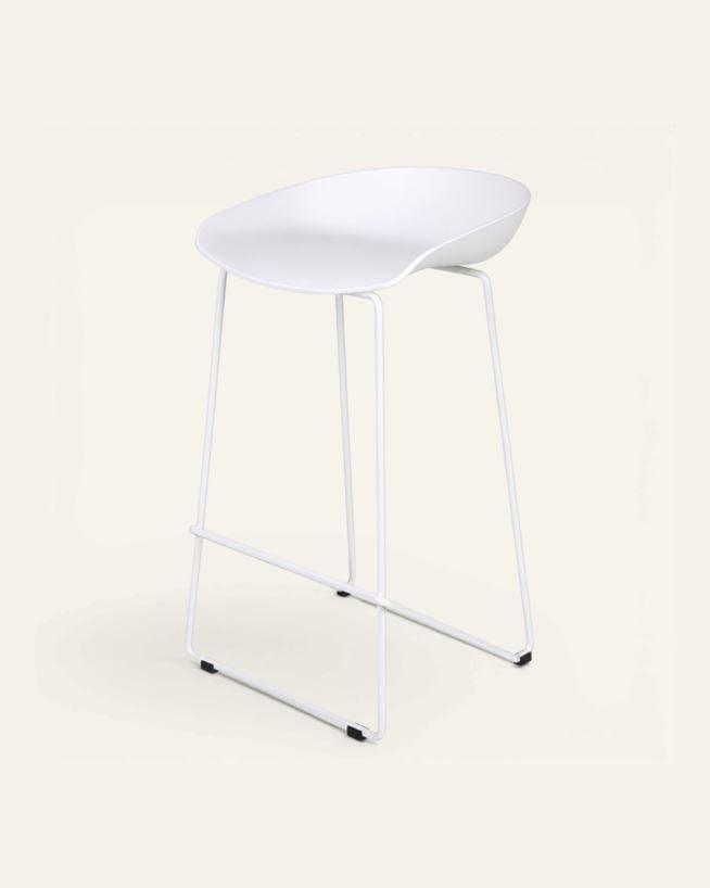 Barstol hvit - 44x43x79 cm hvit - 1
