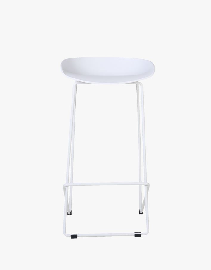 Barstol hvit - 44x43x79 cm hvit - 1