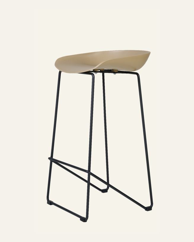 Barstol beige - 44x43x79 cm beige - 1