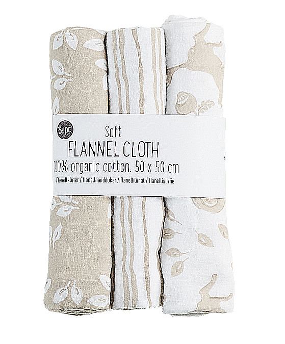 Flanellkluter beige - 50x50 cm beige - 1