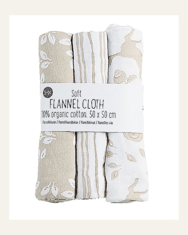 Flanellkluter beige - 50x50 cm beige - 1