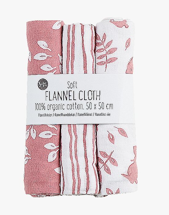 Flanellkluter rosa - 50x50 cm rosa - 1