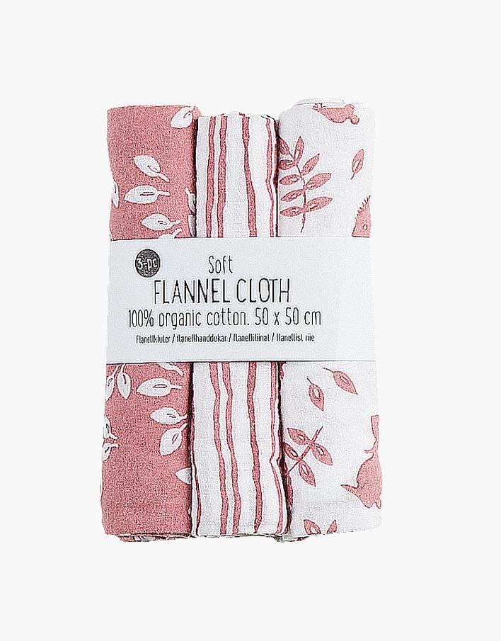 Flanellkluter rosa - 50x50 cm rosa - 1