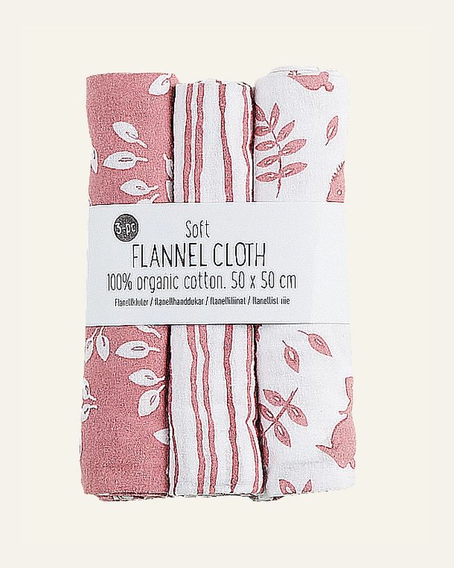 Flanellkluter rosa - 50x50 cm rosa - 1