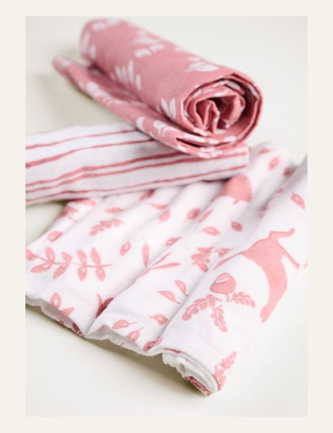 Flanellkluter rosa - 2