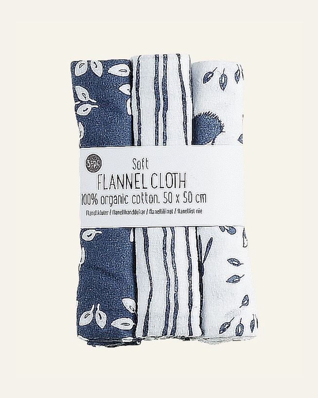 Flanellkluter blå - 50x50 cm blå - 1