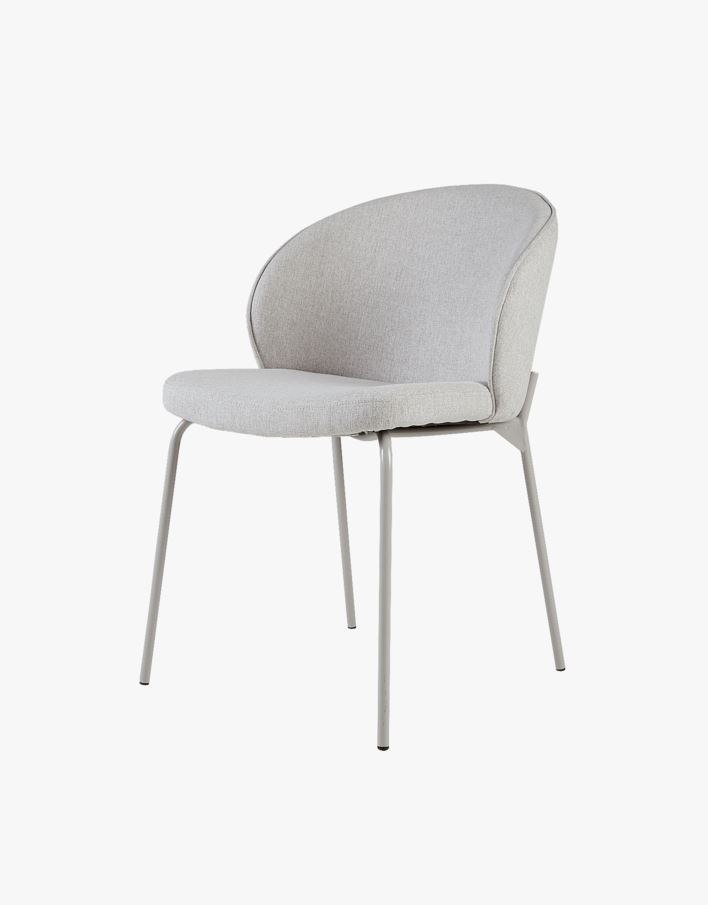 Spisestuestol lys beige - 57x49.5x80 cm lys beige - 1