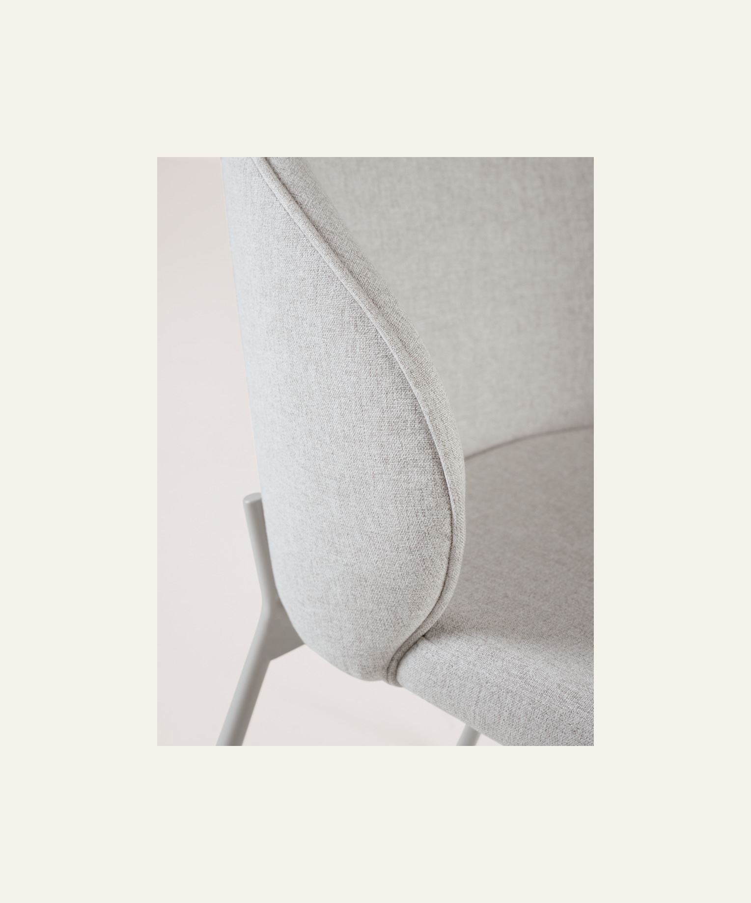 Spisestuestol lys beige - 4