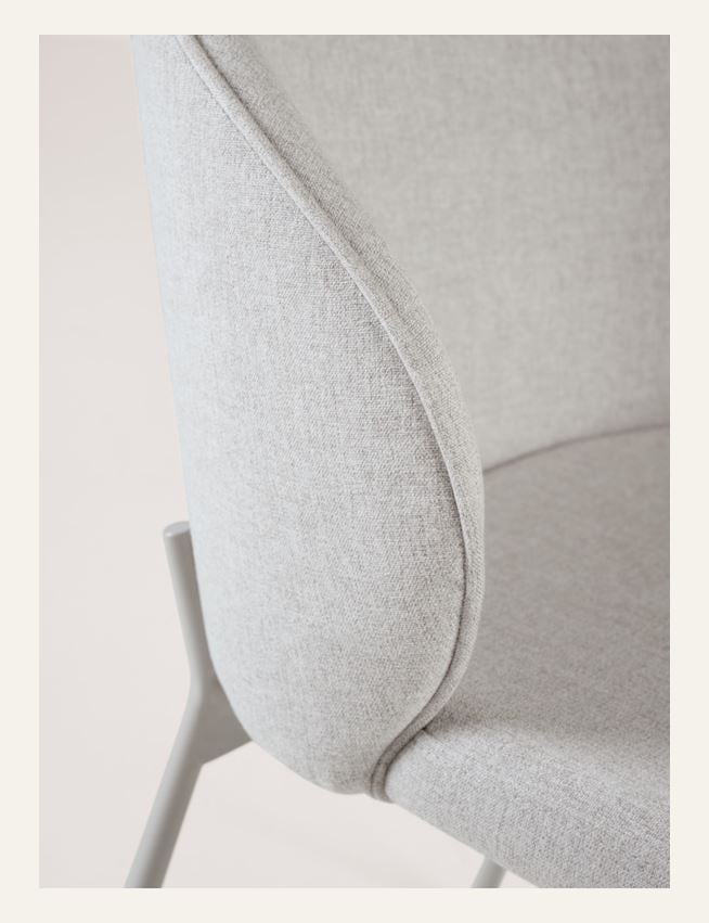 Spisestuestol lys beige - 4